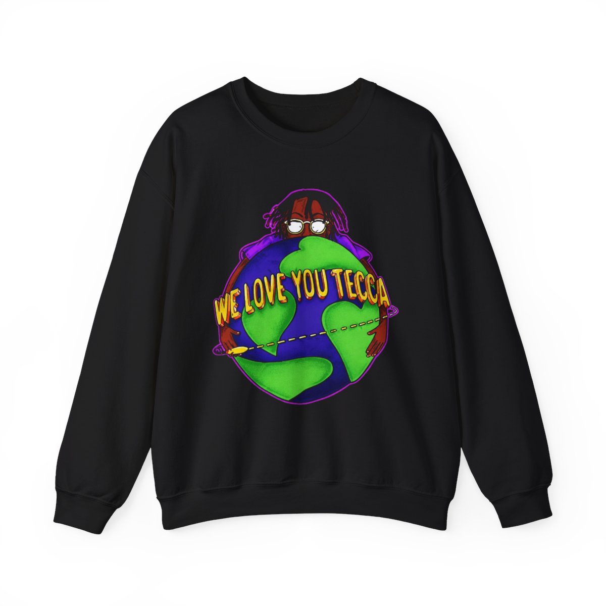 Lil Tecca We Love You Tecca Sweatshirts Hip Hop Short Sleeve Cosplay Tee Fashion Crewneck - alternate angle 3, merchandise